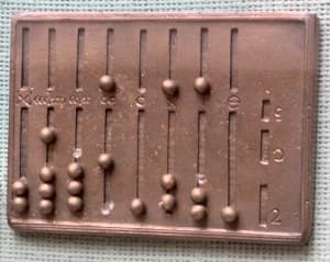 Small abacus counting tool