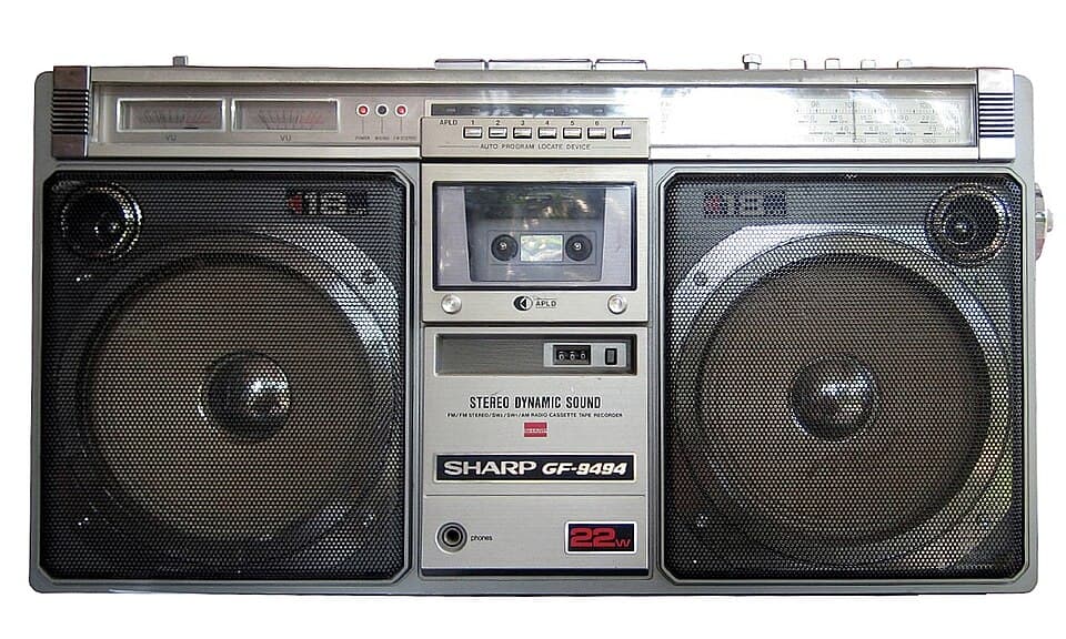 Sharp GF-9494 classic 1980s boombox ghetto blaster