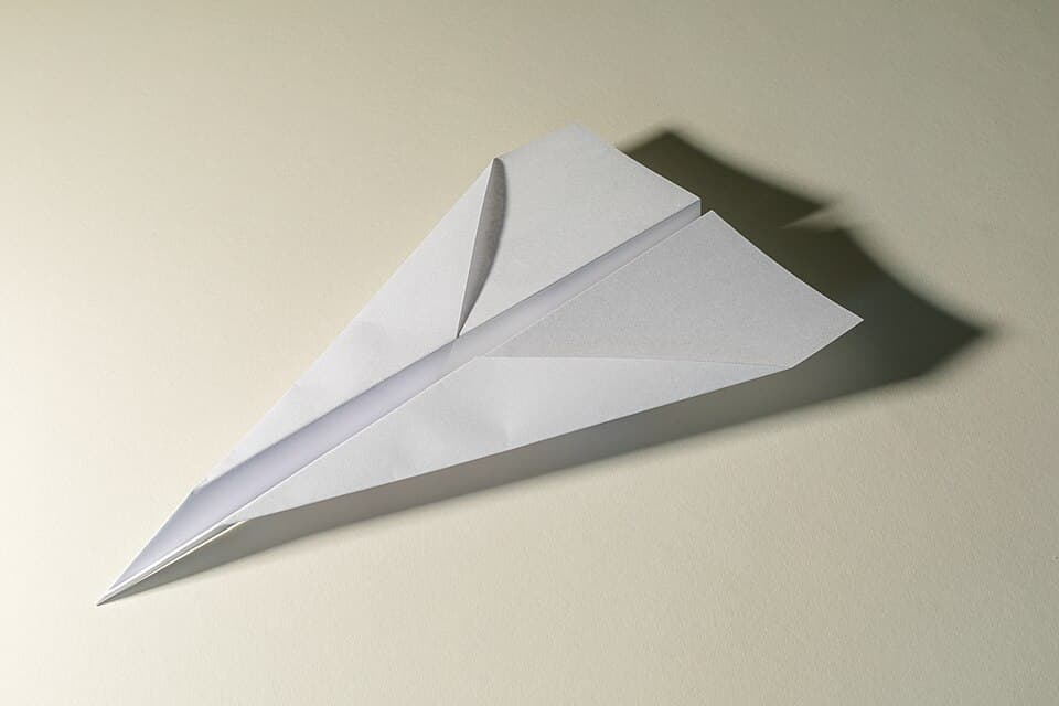Classic Paper Airplane vintage view