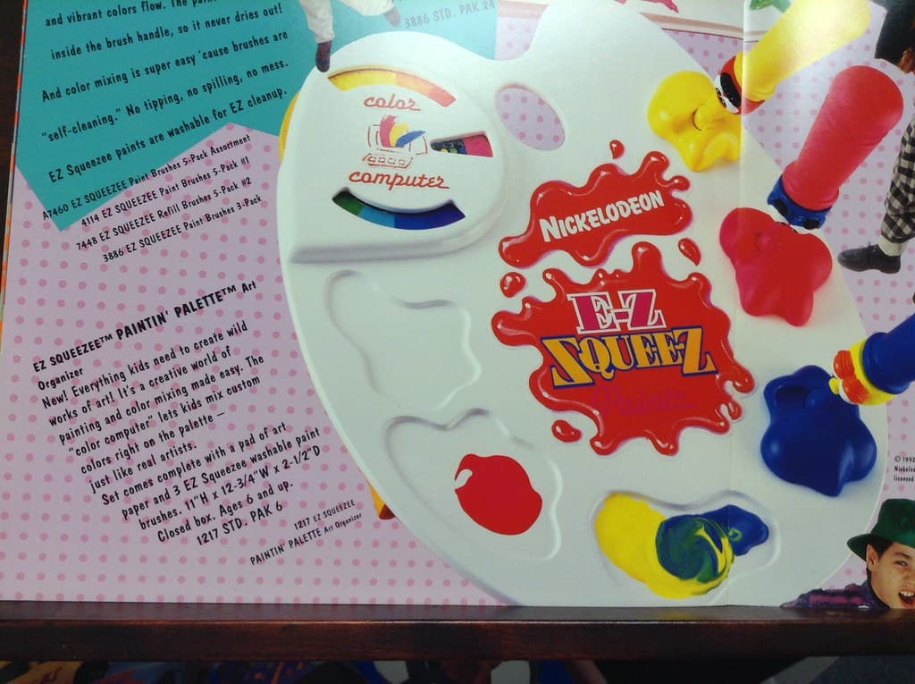 Vintage Nickelodeon Gak Arts and Crafts set