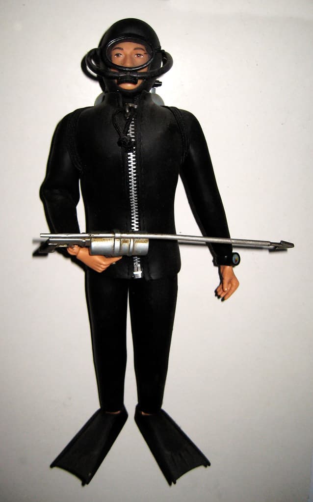 Vintage G.I. Joe Wetsuit scuba diver action figure