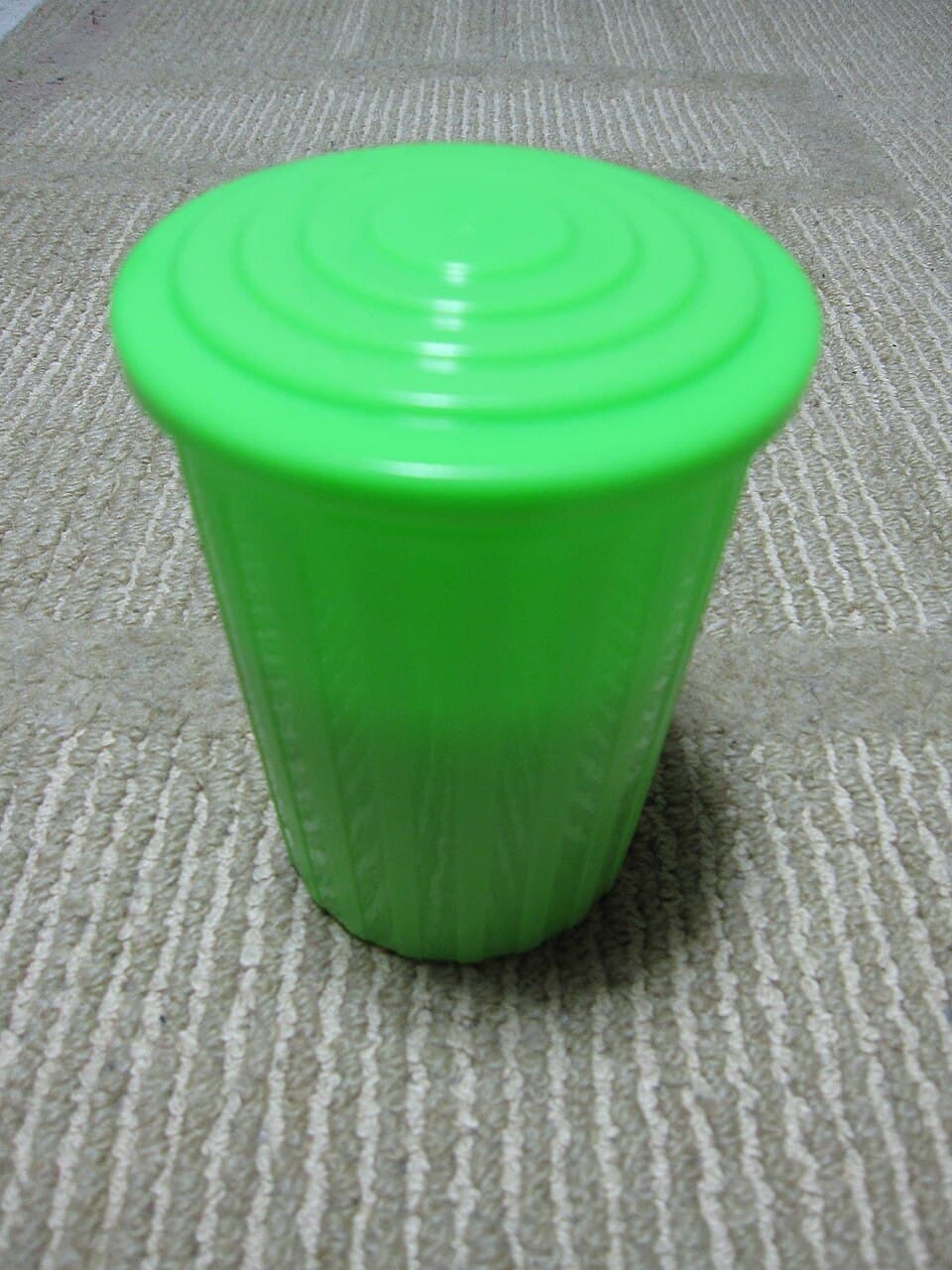 Mattel Green Slime toy in its original trash-can container