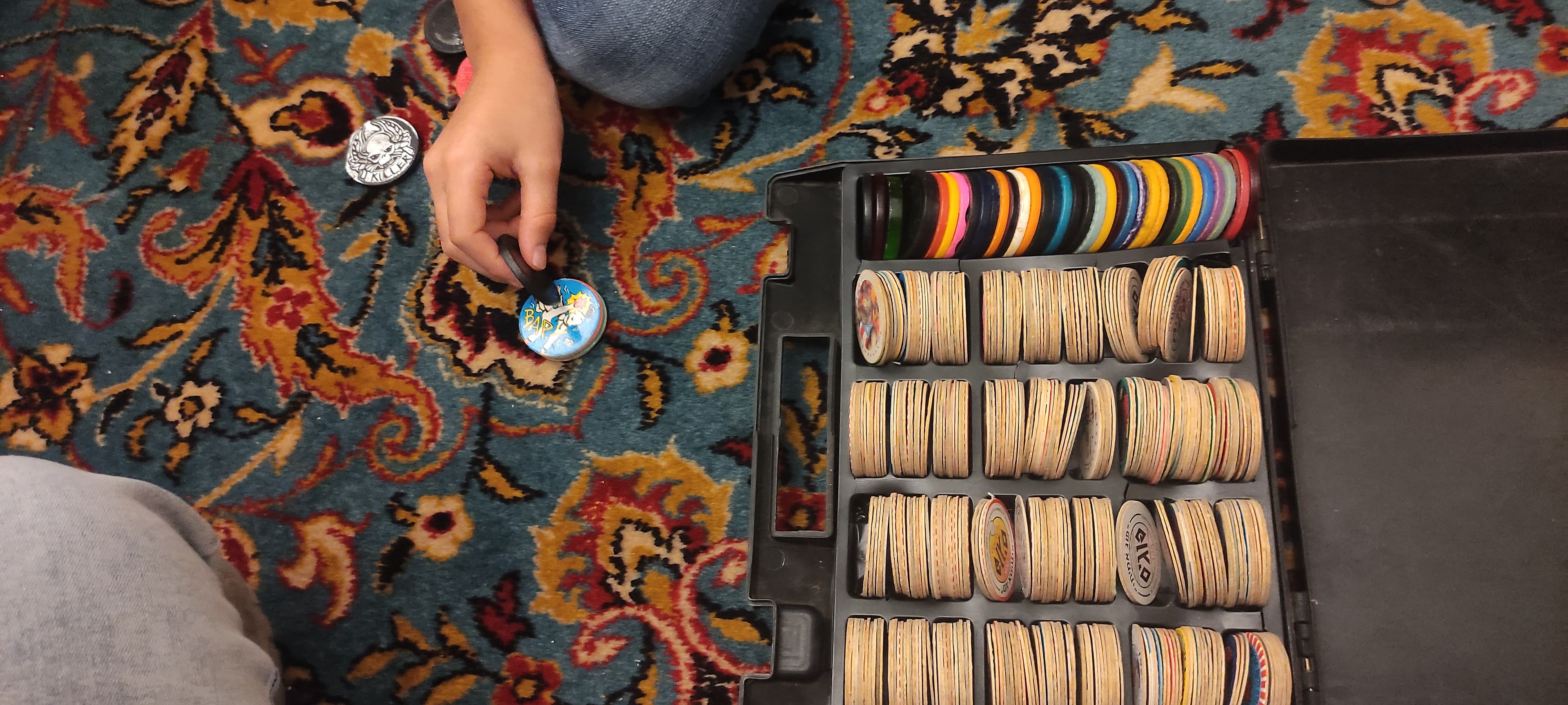 Vintage POGs game cardboard milk caps collection