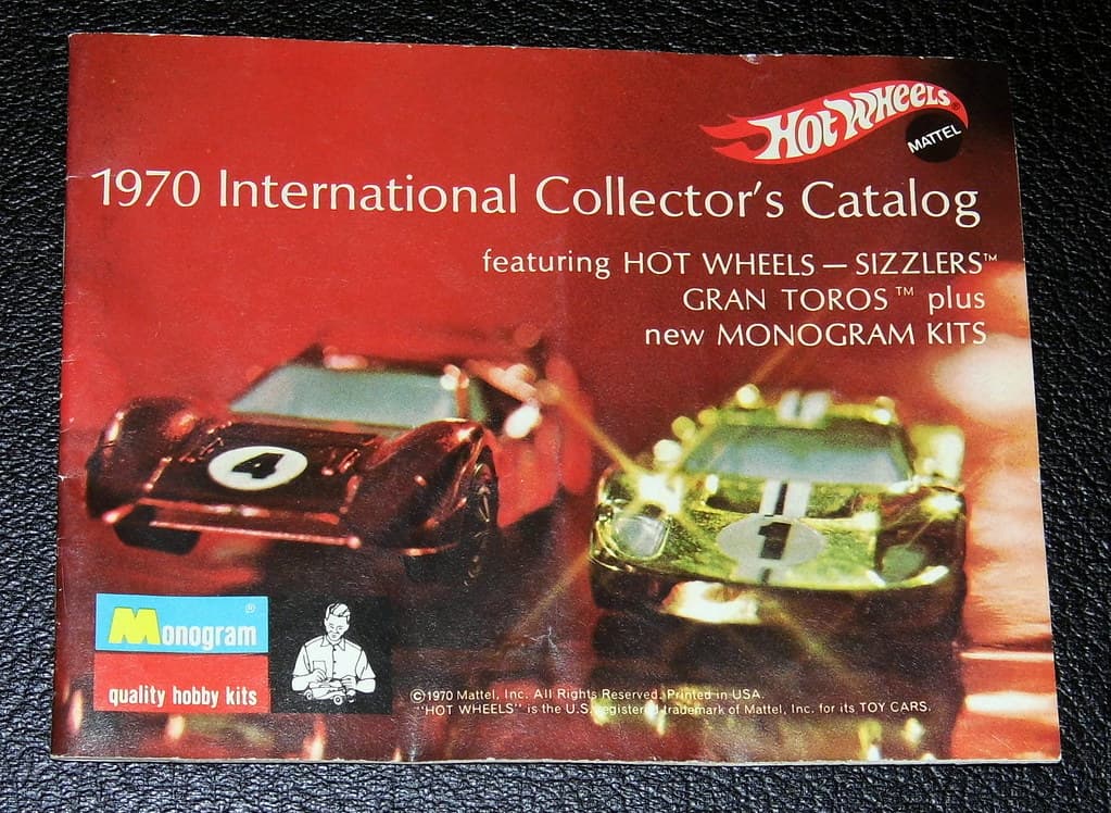 1970 Mattel Hot Wheels Sizzlers catalog cover