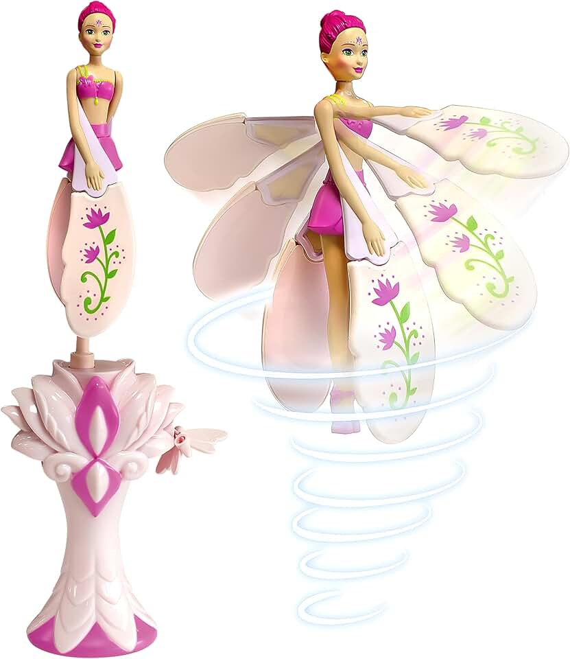 Sky Dancers flying fairy doll with pull-string launcher