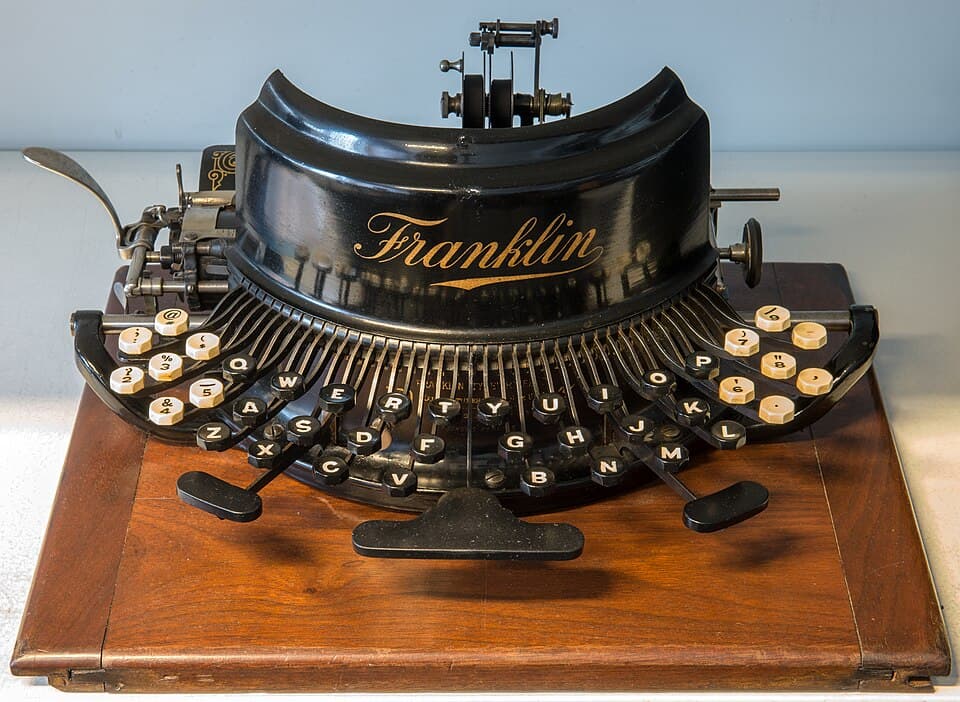 Vintage Franklin typewriter