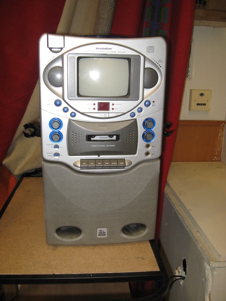 Karaoke Machine photographed in a collection or in use