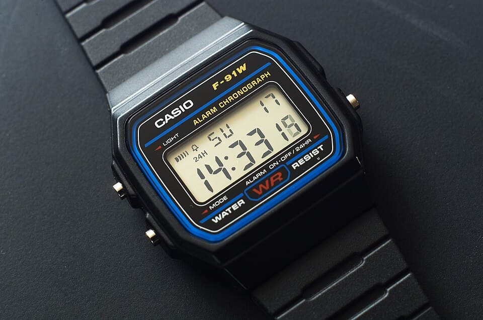 Casio F-91W digital watch