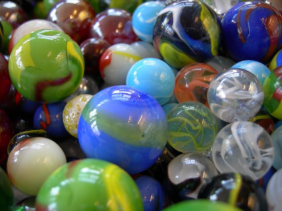 Glass toy marbles