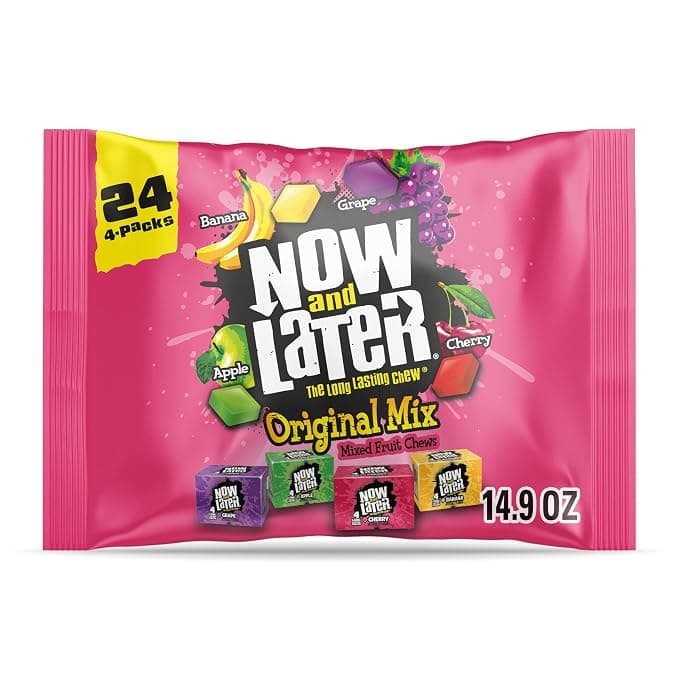 Now and Later retailer product photograph